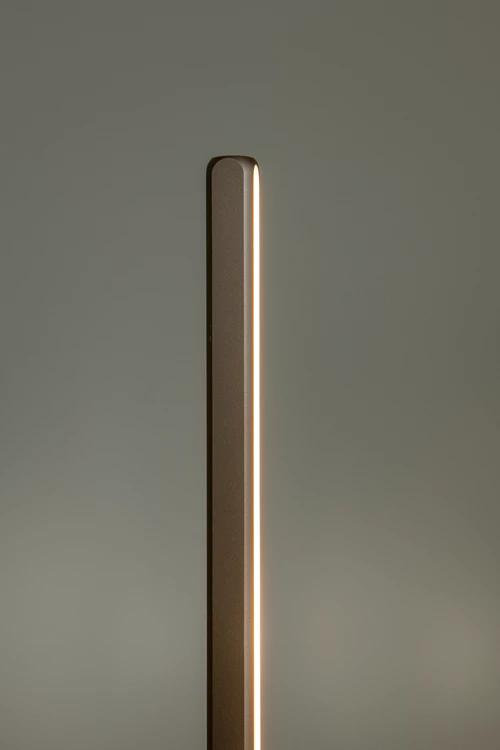 Lucide BRAGA - Vloerlamp - Ø 30 cm - LED Dimb. - CCT - 1x22W 2700K/4000K - Koffie | Premium - sfeer 2